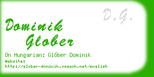 dominik glober business card